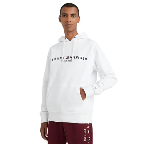 Felpa Uomo Hoody con cappuccio regolabile Bianco Tommy Hilfiger- Francavilla Moda